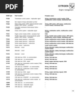 CITROEN C2 FaultCodes 0309