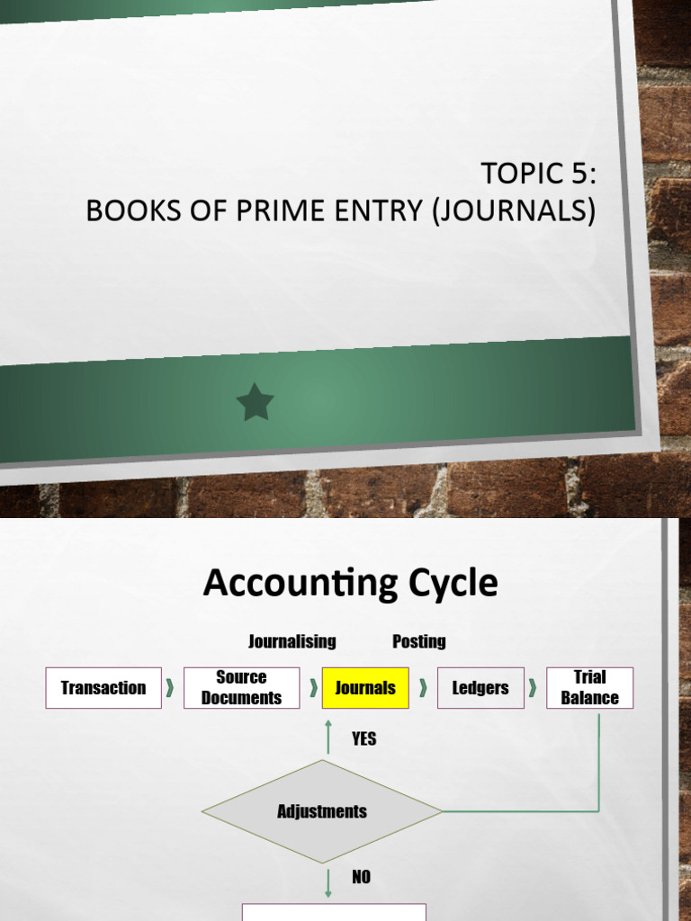 Understanding Books of Prime Entry | PDF | Debits And Credits | Receipt