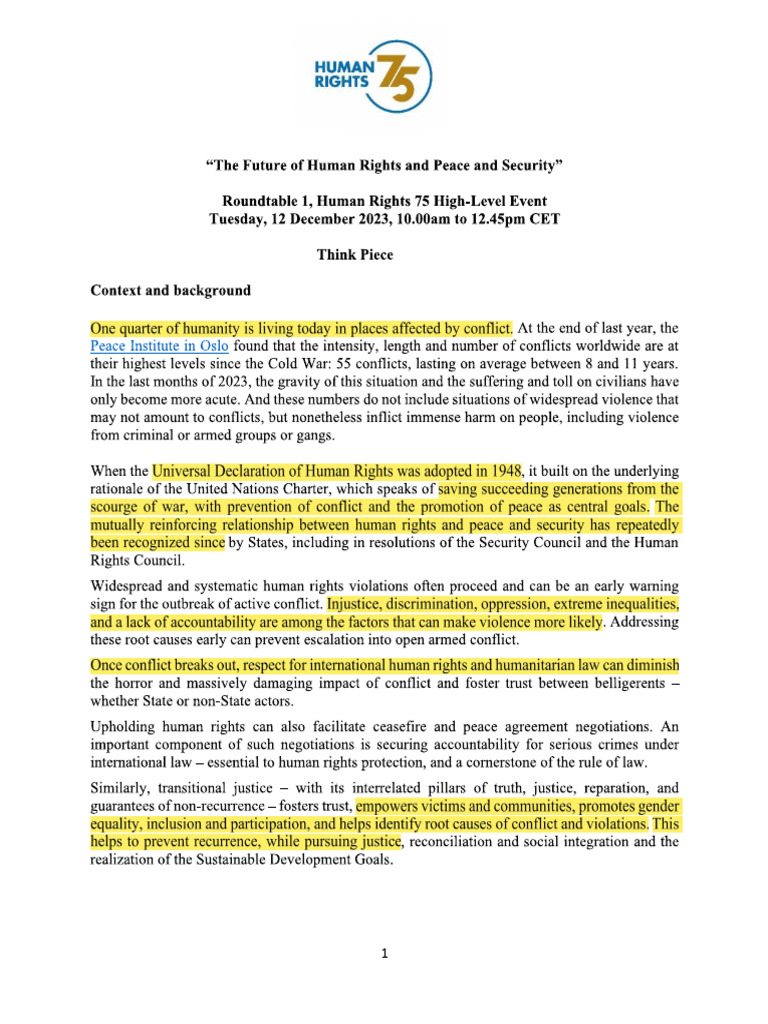 Human Rights | PDF
