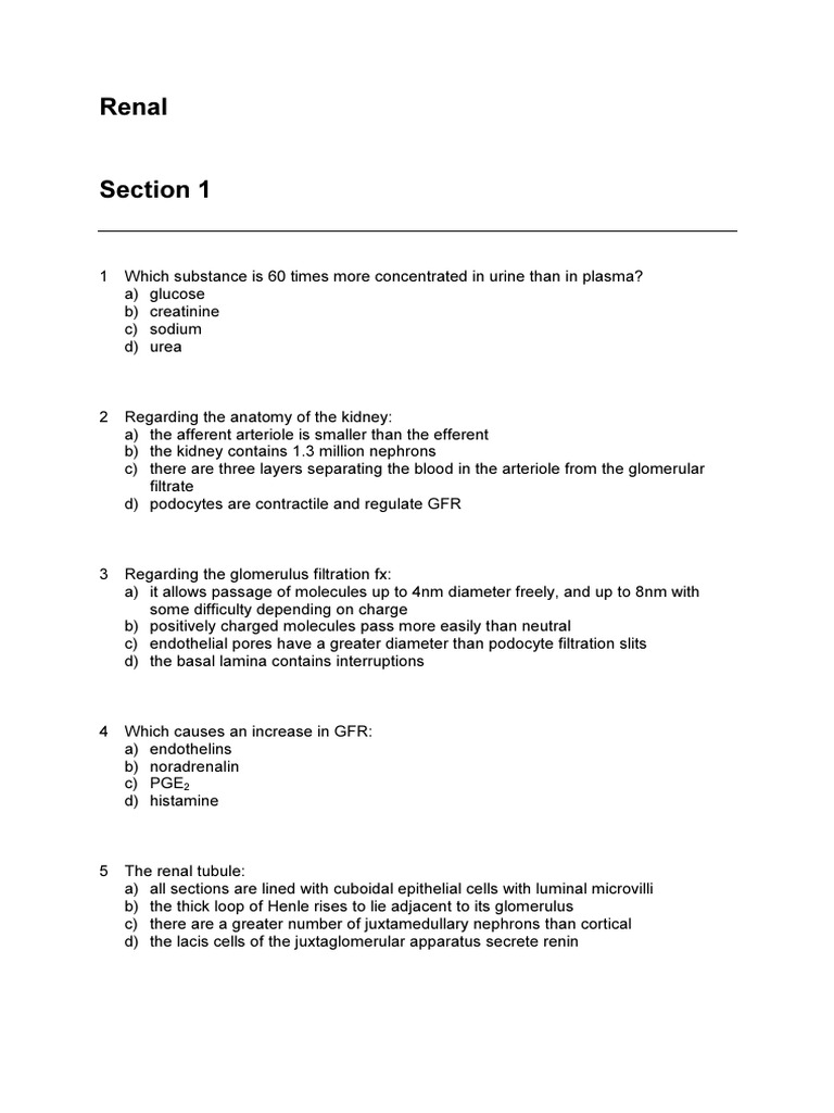 Phys mcqs renal pdf kidney angiotensin