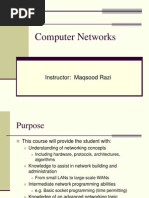 Computer Networks: Instructor: Maqsood Razi