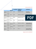 Timetable For UC3F1110BIT