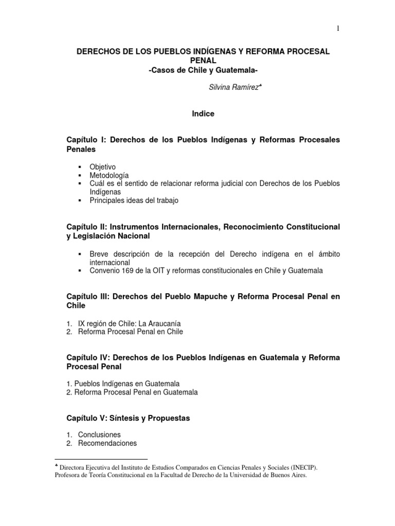 Derechos de Los Pueblos Indigenas Guatemala | PDF | Ley procesal | Chile