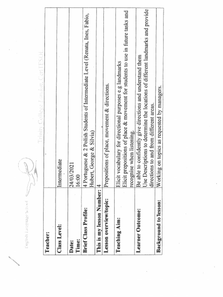 Lesson Plan - Example 2 | PDF