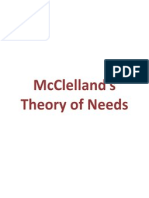 McClelland's Theory of Needs