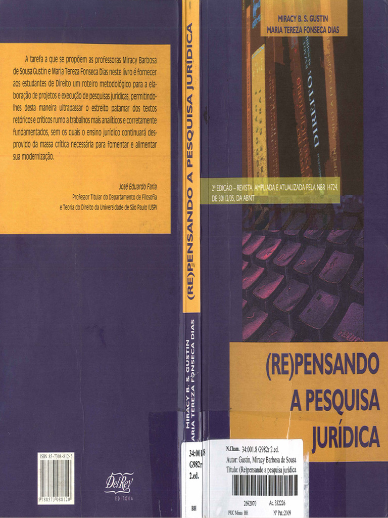 GUSTIN, Miracy. Repensando A Pesquisa Jurídica | PDF