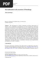 The Mathematics in The Structures of Stonehenge