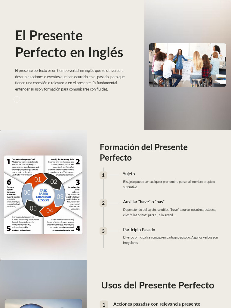 Guía del Presente Perfecto en Inglés | PDF | Verbo | Tipología Lingüística