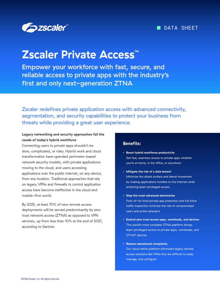 Zscaler Private Access Oklahoma's Zscaler Platform Continues To