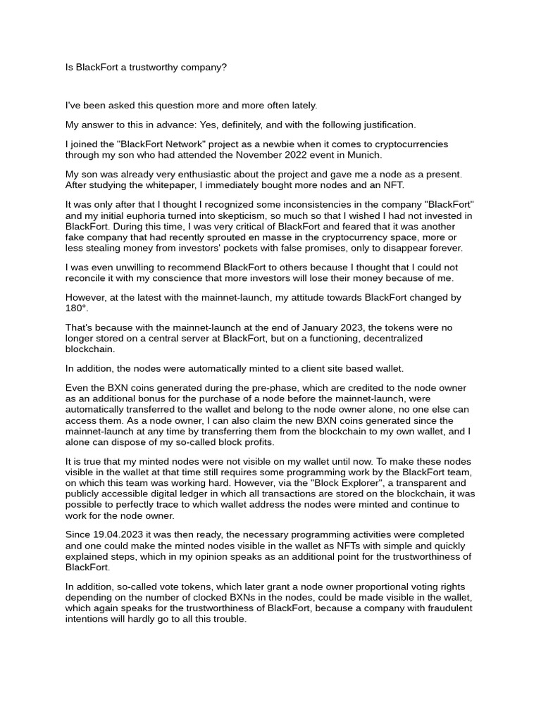 BlackFort: A Trustworthy Crypto Firm? | PDF | Bitcoin | Cryptocurrency