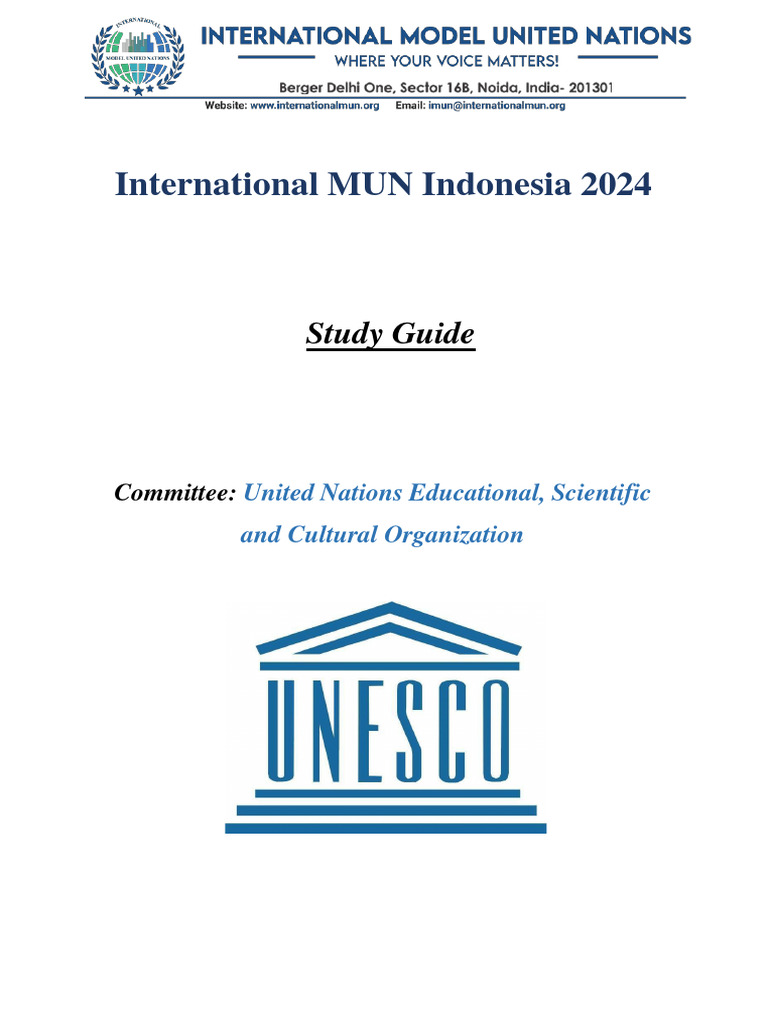 UNESCO MUN Indonesia 2024 Study Guide | PDF | Literacy | Cultural Heritage