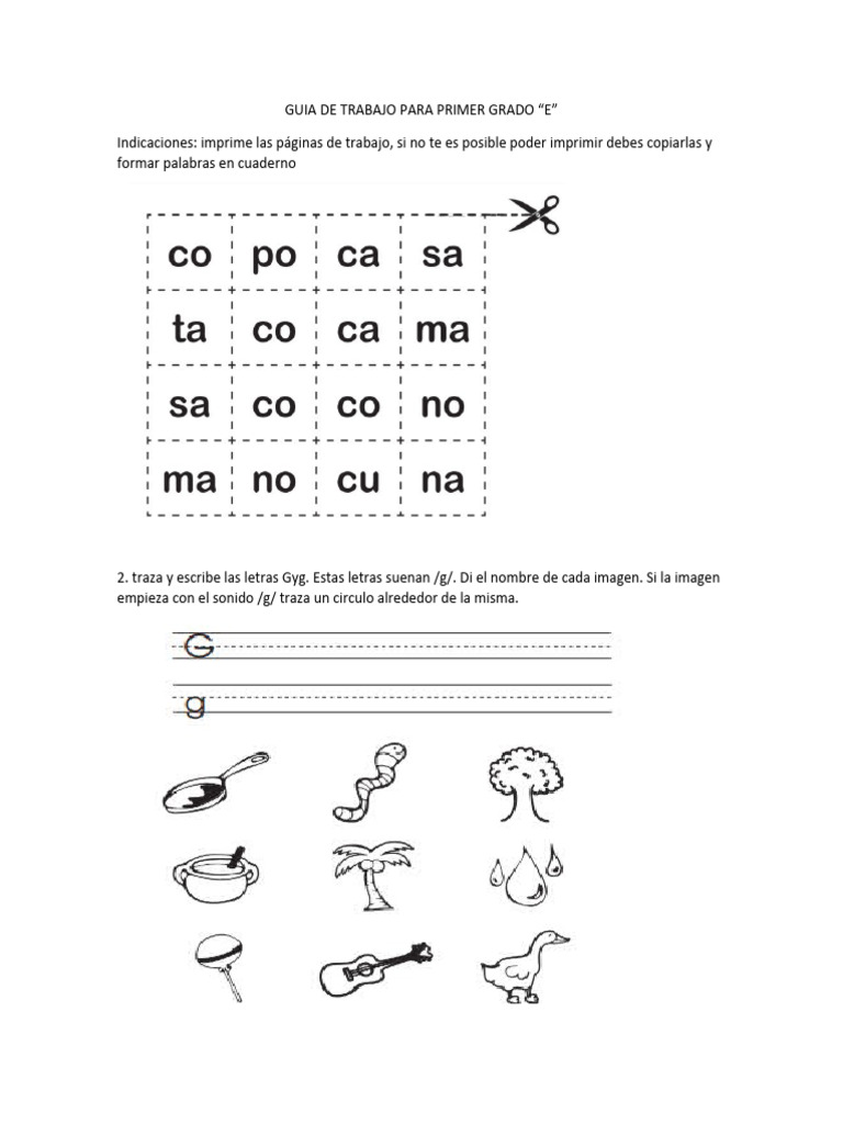 Actividades para Primer Grado "E" | PDF | Métodos y materiales de enseñanza