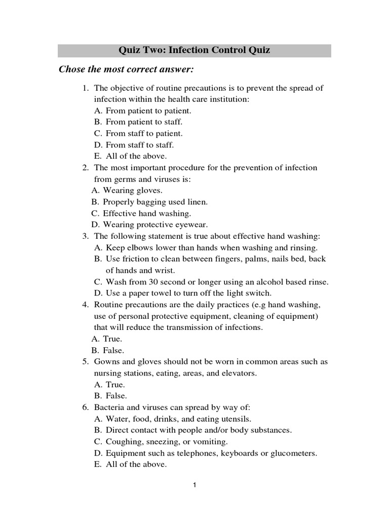 Aaahc Infection Control Survey