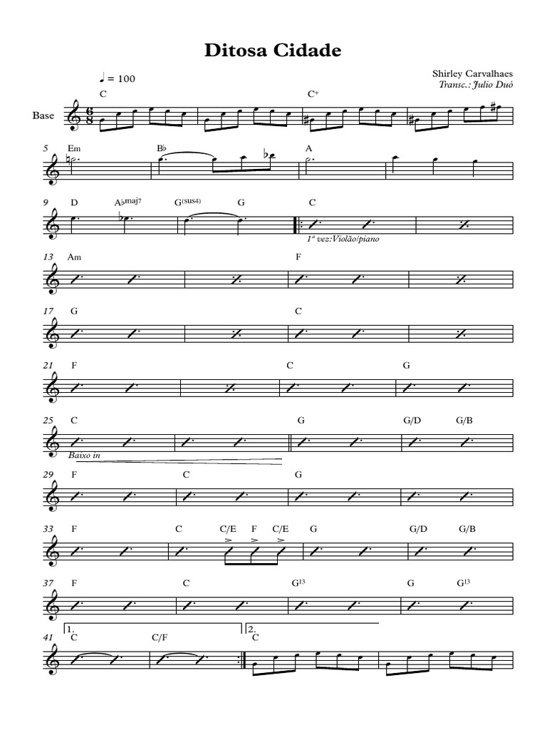 Letra e Cifras de 