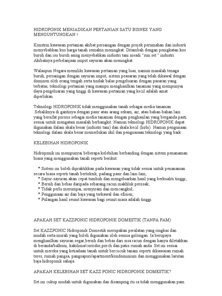 Hidroponik Iks Pdf