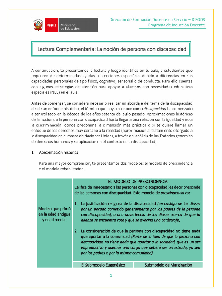 Modelos Históricos de Discapacidad | PDF | Invalidez