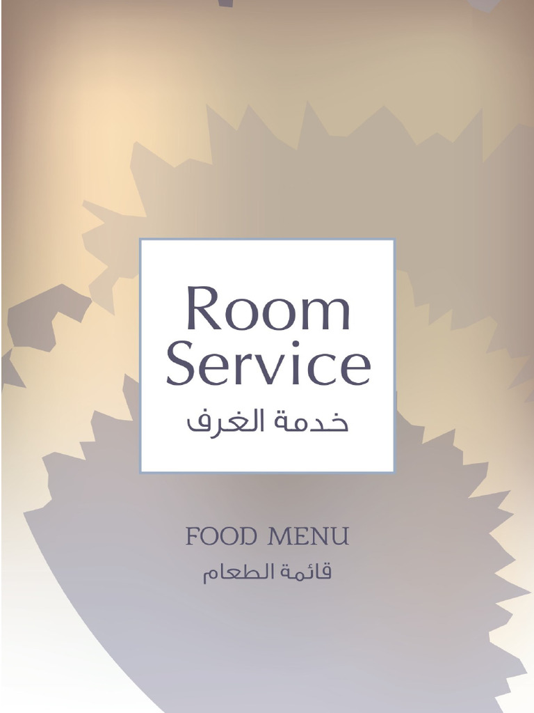 Room Service Food Menu | PDF
