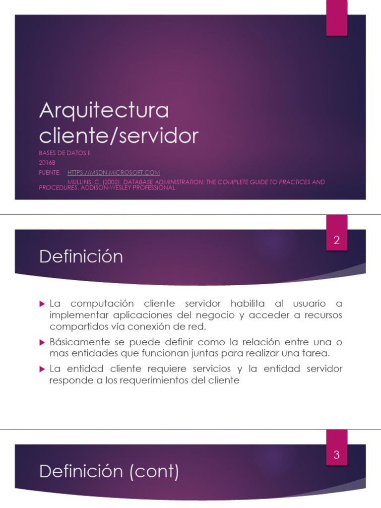 Arquitectura Cliente Servidor | PDF | Servidor (Computación) | Modelo ...