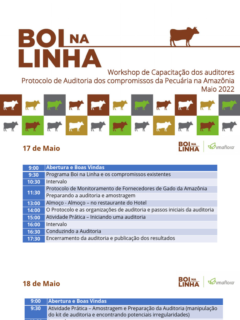 Capacitação sobre Protocolo Boi na Linha | PDF | Amostragem ...