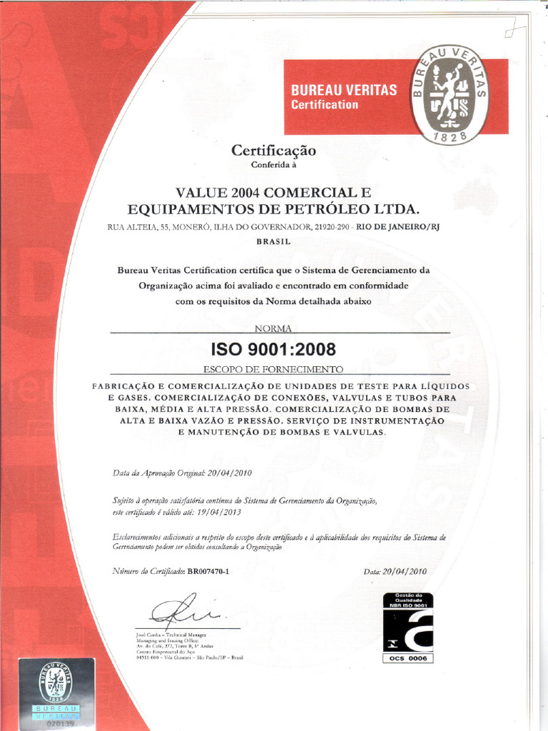 Iso Value 9001-2008 | PDF