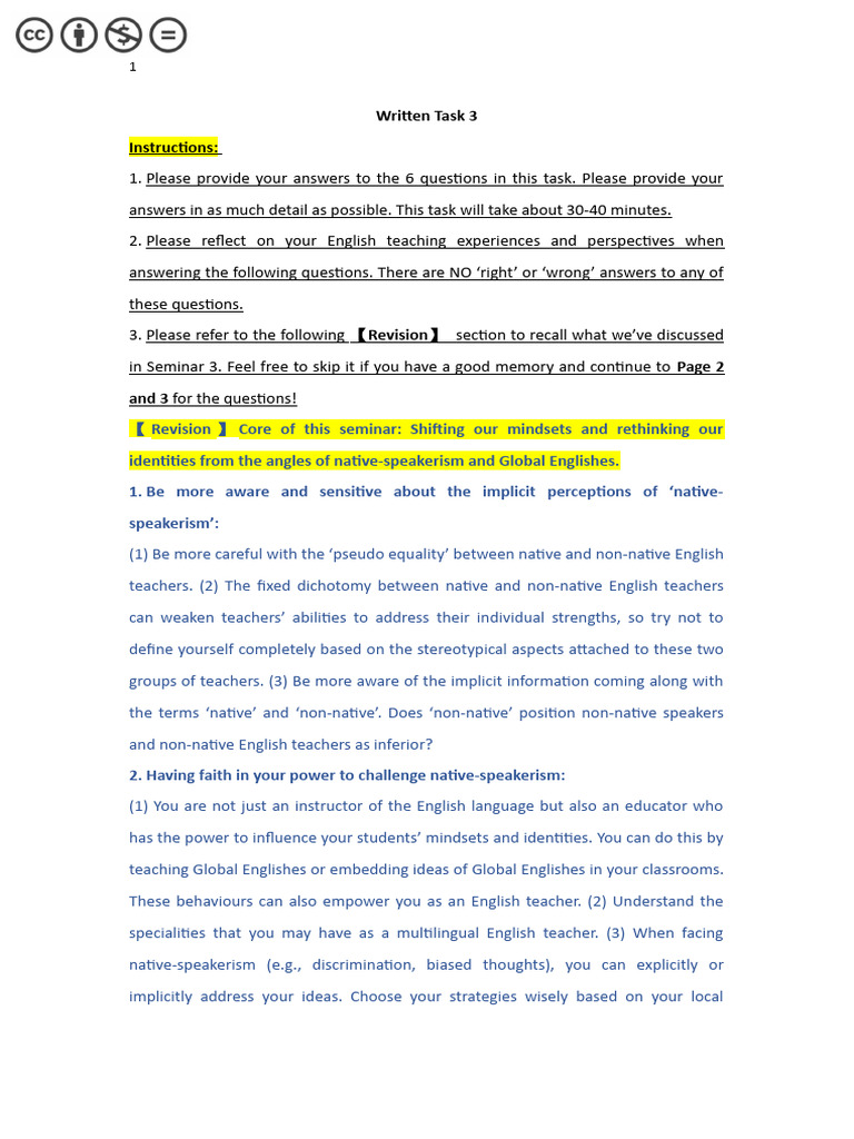 Reflecting on Non-Native English Teaching | PDF | Teachers | Mindset