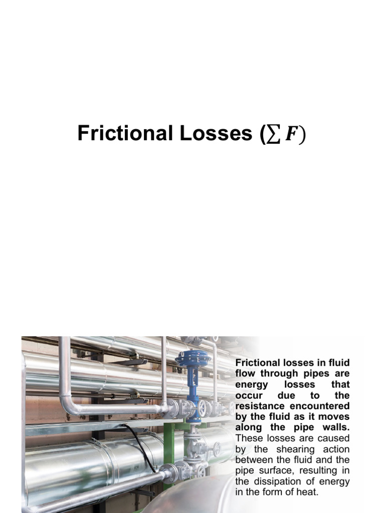 Frictional Losses | PDF | Fluid Mechanics | Mechanics