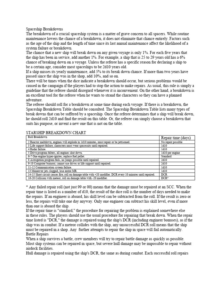 SF Overhaul Rule Edit | PDF | Ships | Interstellar Travel