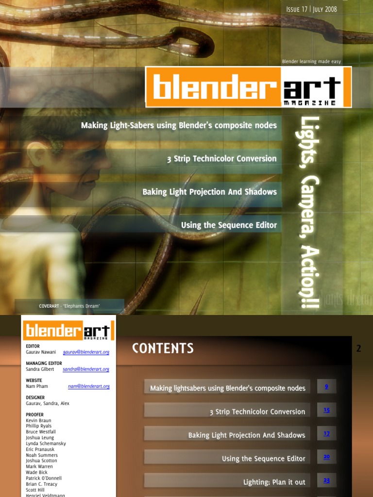 BlenderArt Magazine - 17 - Lights, Camera, Action!!! | PDF | Blender ...