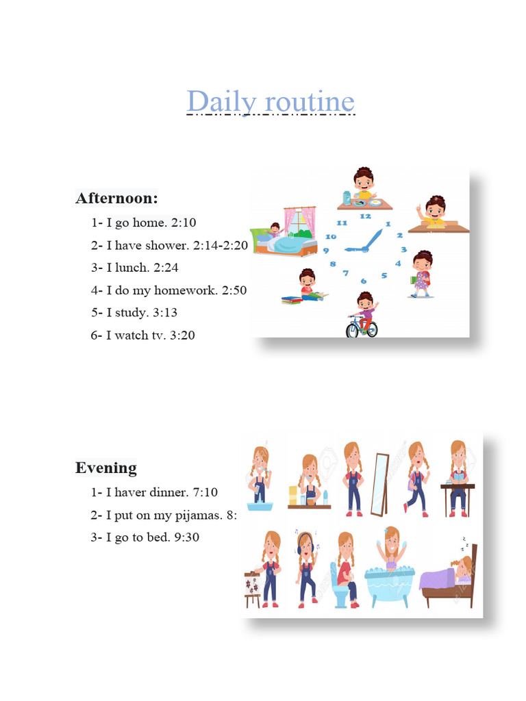Daily Routine - ALLISON | PDF