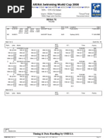 FINA / ARENA Swimming World Cup 2008, Belo Horizonte, Brazil Men's 1500 M Free Slower Heat Final