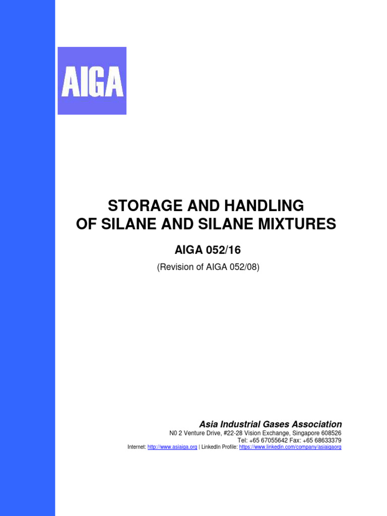 Silane Storage and Handling Guidelines | PDF | Valve | Combustion