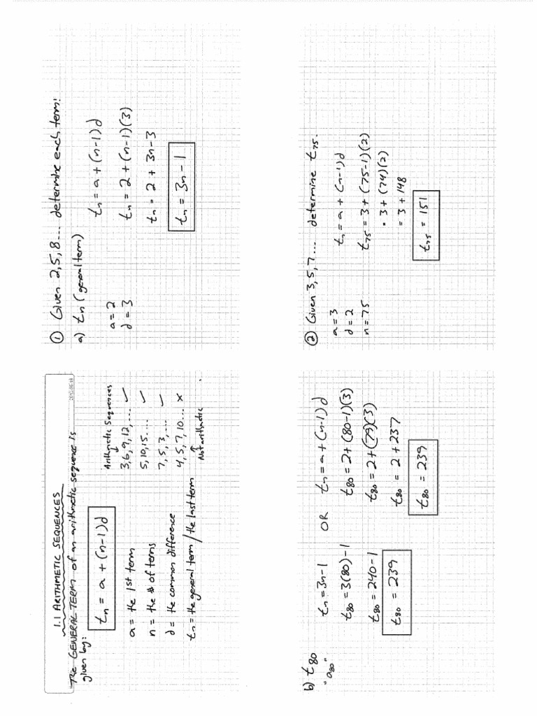 CHP 1 Sequences and Series Notes (Website) | PDF