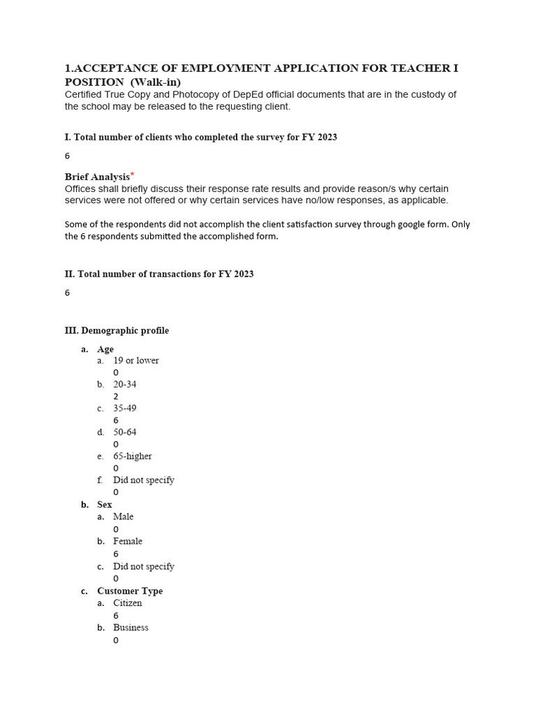 Acceptance of Employment Application For Teacher 1 | PDF