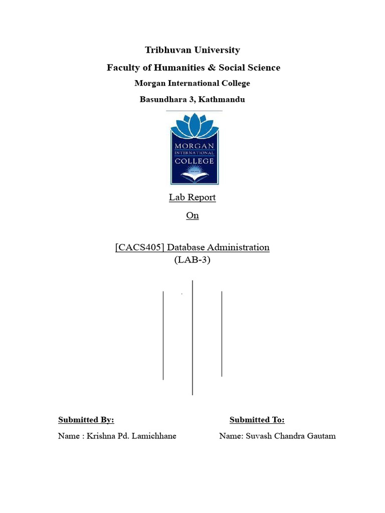 Lab Front Page | PDF