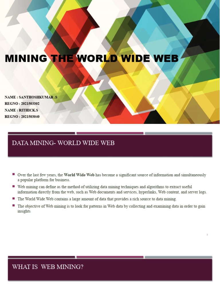 Data Mining | PDF | World Wide Web | Internet & Web