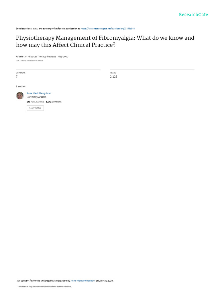 Fibromyalgia - Diagnosis and treatment - Mayo Clinic