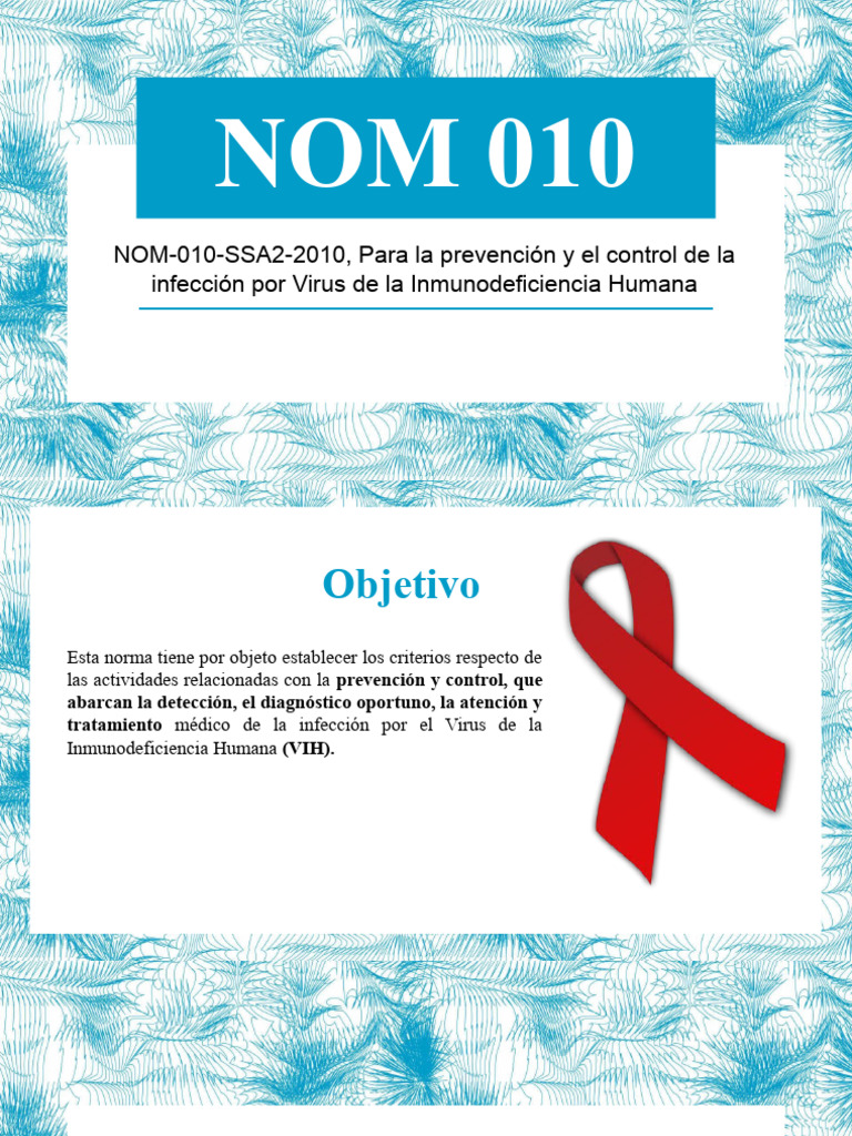 Prevención y Control del VIH: NOM-010 | PDF | VIH | VIH / SIDA