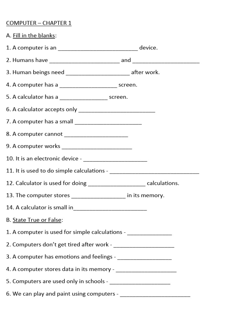 Introduction to Computers: Class 3 Guide | PDF | Computer Data Storage ...