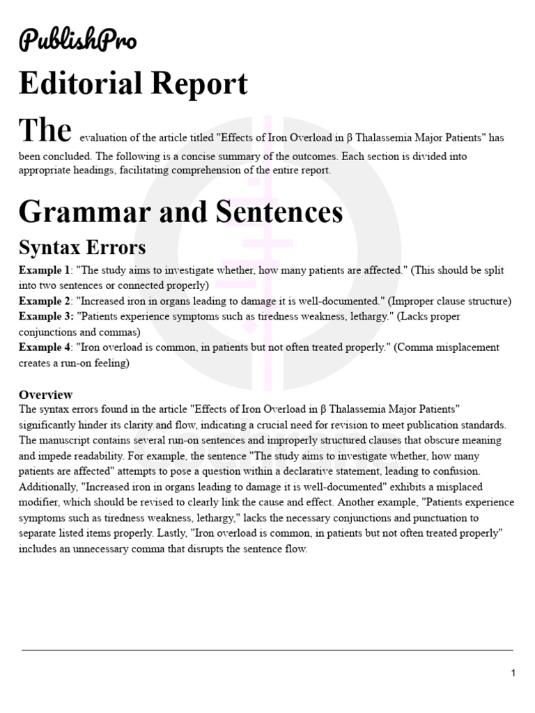 PublishPro Editorial Report 0564 | PDF | Sentence (Linguistics) | Comma