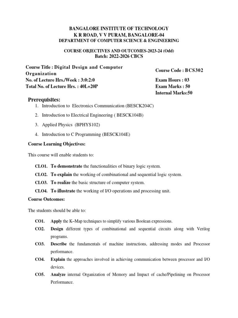 ADE CO-PO-PSO Justification 2022 | PDF | Central Processing Unit ...