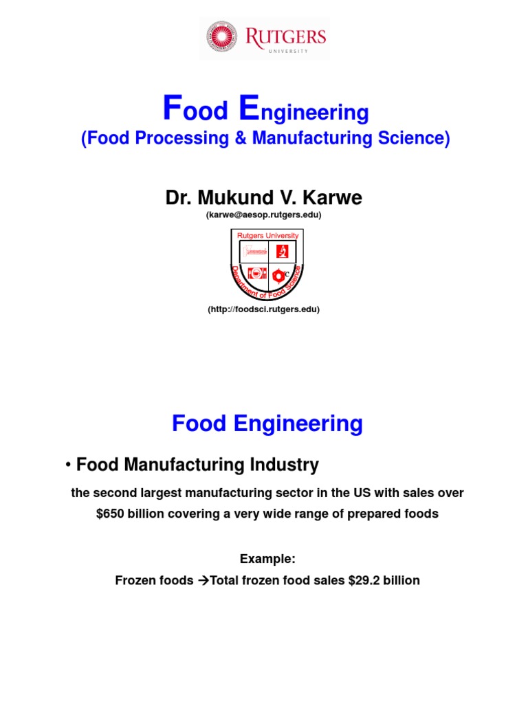 Food Engineering | Food Processing | Foods