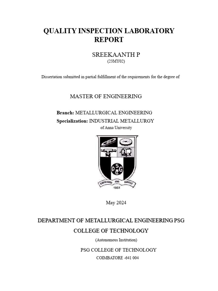 Quality Inspection Laboratory | PDF | Nondestructive Testing | Materials