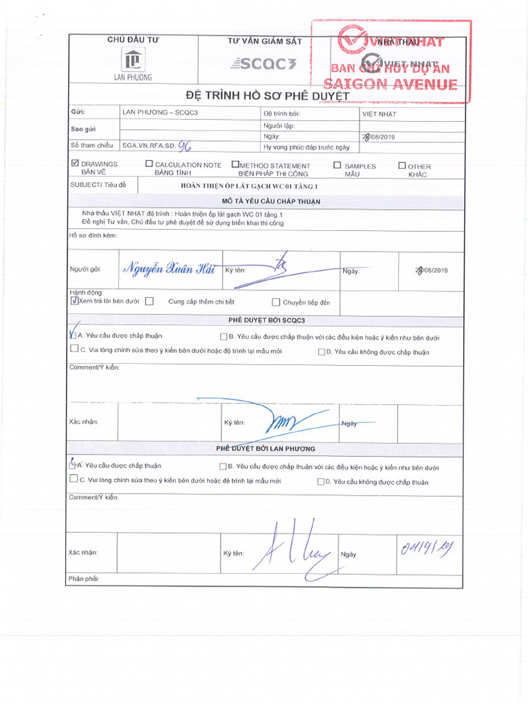 SGA - vn.RFA - sd.96 - 090919 - Hoan Thien Op Gach WC 01 Tang 1 | PDF