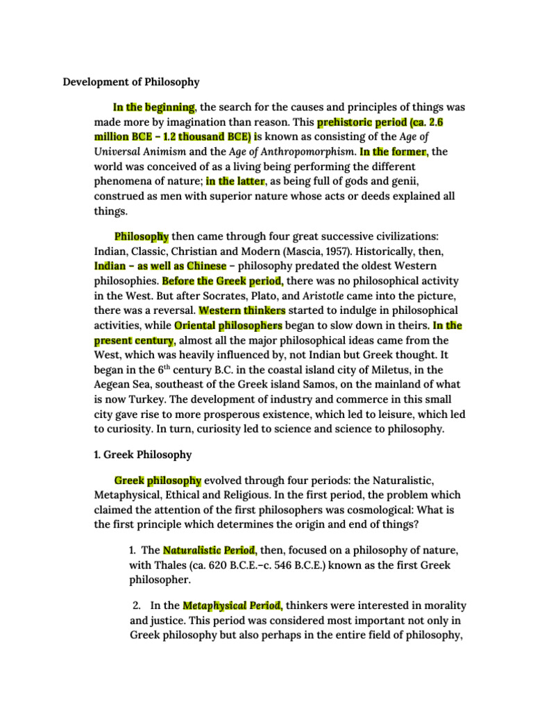 History of Philosophy Development | PDF | Empiricism | Reason
