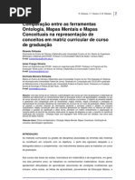 Comparação entre Ontologia, Mapas Mentais e Mapas Conceituais