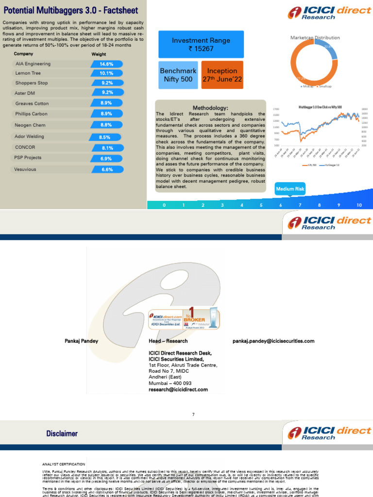 ICICI Securities Multibagger Picks 2022 | PDF | Securities (Finance ...