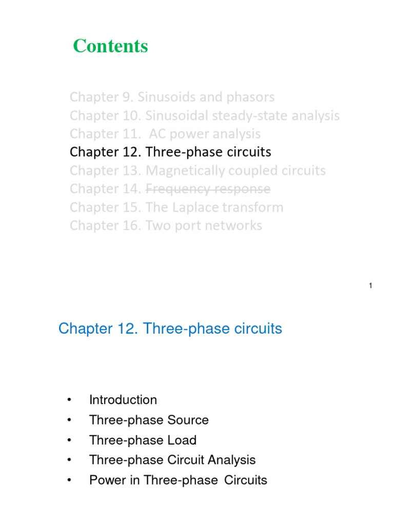 Three-Phase Circuit Analysis Guide | PDF | Ac Power | Components