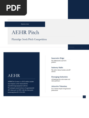 AEHR Stock Pitch