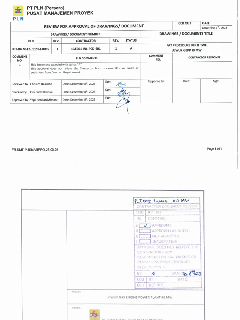 FAT Procedure DFR and TWFL R1A | PDF | Power Supply | Relay