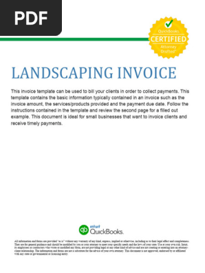landscaping invoice 31
